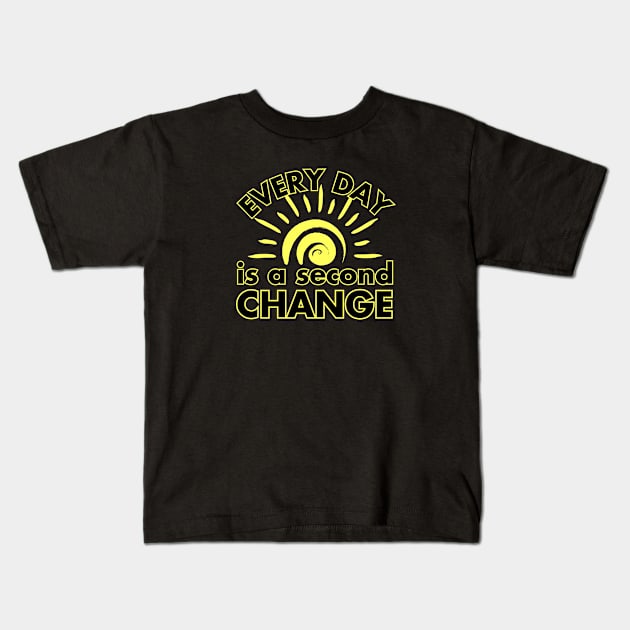 Renewed Hope: Every Day is a Second Chance Kids T-Shirt by vk09design